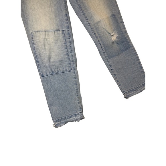 Anthropologie Pilcro and the Letterpress Crop Distressed Patch Jeans - Picture 4 of 4
